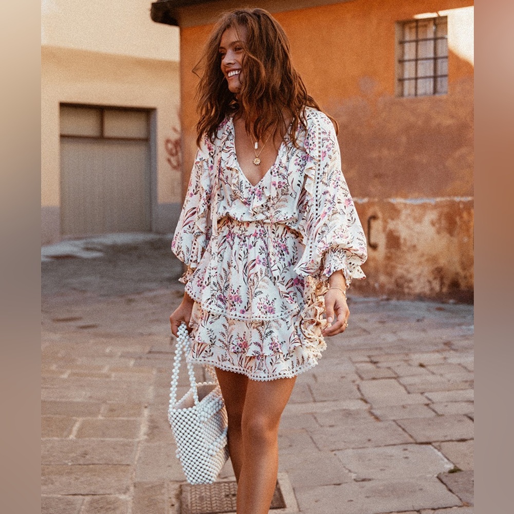 SPELL Maisie Playdress - Strawberries & Cream